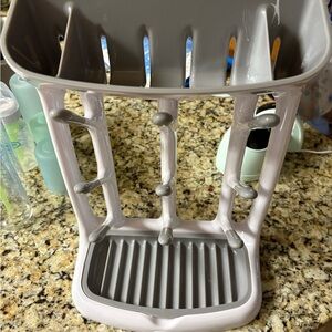 Gray and White Bottle Organizer